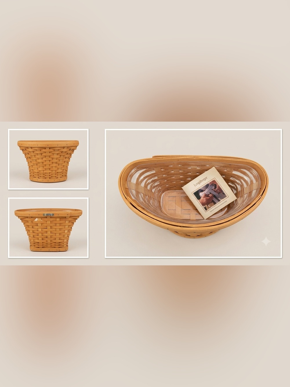 Longaberger Hanging “Plant” Woven Basket
